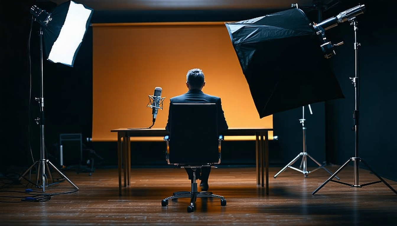 Der Abend, an dem ein Gast ging — leer werdender Stuhl im Interview-Studio